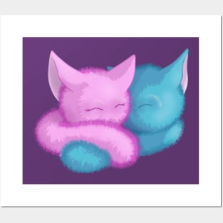 Fluffkin Cuddle Posters and Art